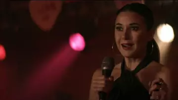 Veronica Beard Novick Twist Halter Top worn by Lana Lang Cushing (Emmanuelle Chriqui) as seen in Superman & Lois (S03E05)