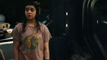 Printed t-shirt worn by Kamala Khan / Ms. Marvel (Iman Vellani) as seen in The Marvels