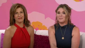 Julia Jordan Halter Neck Jumpsuit worn by Hoda Kotb as seen in Today with Hoda & Jenna on April 11, 2023