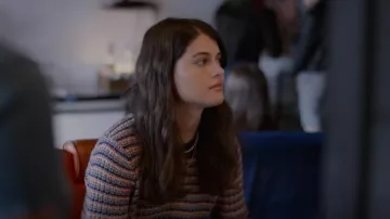 Pull Tensley rayé Madewell porté par Samantha Fink (Sofia Black-D’Elia) vu dans Single Drunk Female (S01E04)