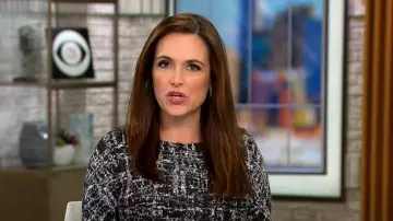 Maggy London Lane Robe Midi portée par Nikki Battiste vue dans CBS Mornings le 12 avril 2023