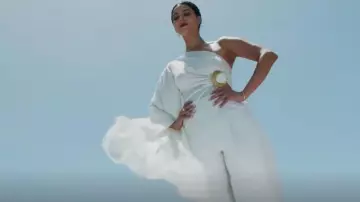 Cult Gaia Kora Pants worn by Elena Roarke (Roselyn Sánchez) as seen in Fantasy Island (S02E09)