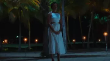 Robe Midi Abercrombie Mixed Fabric portée par Ruby Akuda (Kiara Barnes) vue dans Fantasy Island (S02E09)