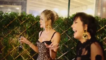 Dolce & Gabbana Leopard Bustier Corsette Top usado por Khloe Kardashian como se ve en 'Til Death Do Us Part: Kourtney And Travis (S01E01)