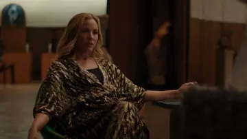 Camilla Drawcord Shoulder Layer Quechua King worn by Jordan (Maria Bello) as seen in BEEF (S01E09)