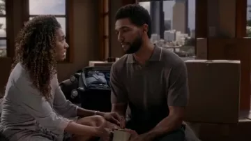 Theory Birke Regular Fit Polo Sweater worn by Dr. Winston Ndugu (Anthony Hill) as seen in Grey's Anatomy (S19E14)