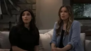 Derek Lam 10 Crosby Buffy Utility Dress worn by Amanda Setton as seen in General Hospital on April 14, 2023