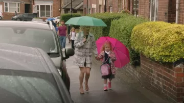 Barbour Trench Coat worn by Lucy (Lucy Beaumont) as seen in Meet the Richardsons (S04E01)