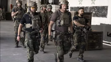 Black Tactical shoes worn by Ray Perry (Neil Brown Jr.) as seen in SEAL Team (S06E03)