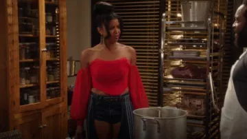 Adidas x Ivy Park Cutout Jeans portés par Wickie Roy (Renée Elise Goldsberry) vus dans Girls5eva (S02E07)