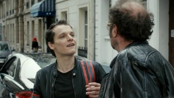 Chaqueta de cuero de Lucas (Benabar) de incógnito