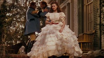 The dress white "Prayer Dress" Scarlett O'hara in gone with the wind