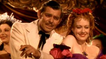 The tie string of Clark Gable in gone with the wind