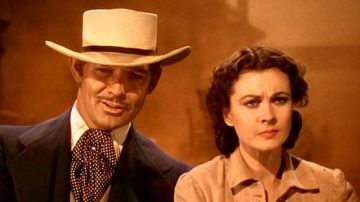 The hat "plantation" of Clark Gable in gone with the wind