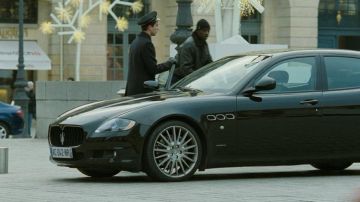 The Maserati Quattroporte driven by Driss (Omar Sy) in the movie Intouchables