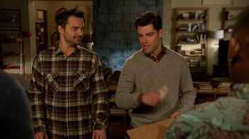 Camisa a cuadros Brixton de Nick Miller (Jake Johnson) en New Girl S04E22