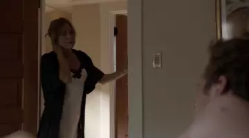 The babydoll-black and white Natori by Helene Runyon Robinson (Sasha Alexander) in Shameless US S06E02