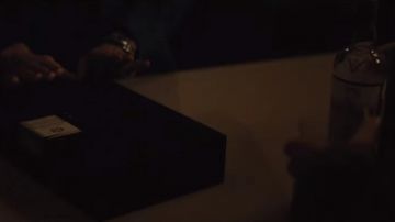 The bottle of Whisky The Macallan 18 years of James Bond (Daniel Craig) in Spectrum