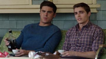 The bottle of Whiskey Jack Daniels Teddy Sanders (Zac Efron) in Our Worst Neighbors