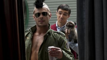 The can of Budweiser Teddy Sanders (Zac Efron) in Our worst neighbors