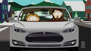 The Tesla Model S in South Park
