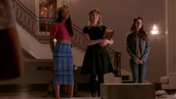 Vestido verde brooks brothers de Grace Gardener en Scream Queens