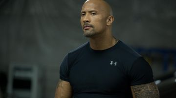 The tattoo of Dwayne Johnson in Fast and Furious 7