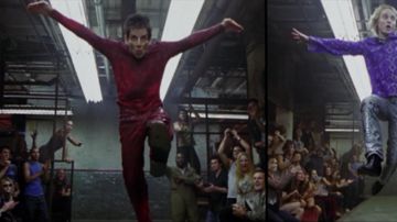 The red costume of Derek in Zoolander