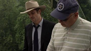 The cap of U. S. Marshal Art Mullen (Nick Searcy) in Justified