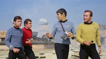 The replica of the Tricroder of Mr. Spock (Leonard Nimoy) in Star Trek