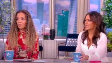 Zimmermann Wonderland Floral Long-Sleeve Gown worn by Sunny Hostin as seen in The View on April 17, 2023