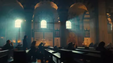 Sacred Heart Church in Berlin in Germany visited by John Wick (Keanu Reeves) in John Wick: Chapter 4