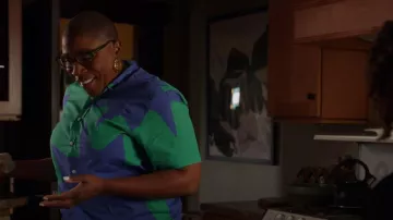 Billionaire Boys Club Mer­cury Print But­ton-Down Shirt worn by Henrietta 'Hen' Wilson (Aisha Hinds) as seen in 9-1-1 (S06E14)