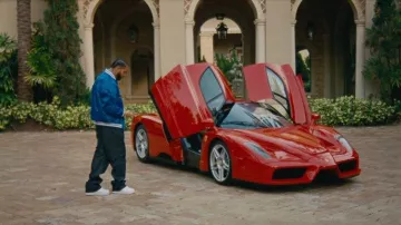 2002 Ferrari Enzo supercar of Drake in his Jumbotron Shit Poppin music video