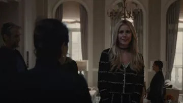 Sandro Lagon Flared Knit Skirt worn by Willa Ferreyra (Justine Lupe) as seen in Succession (S04E04)