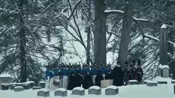 Le cimetière Allegheny dans le quartier de Lawrenceville à Pittsburgh vu dans les lieux de tournage de The Pale Blue Eye