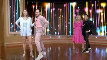 Alice + Olivia Mara Shorts worn by Jenna Johnson as seen in LIVE with Kelly and Mark on April 18, 2023