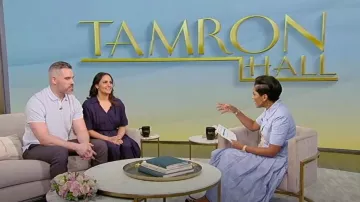 Gucci Jacquard Cotton Poplin Midi Vestido usado por Tamron Hall como se ve en Tamron Hall Show el 18 de abril de 2023