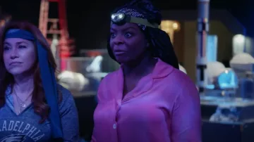 Sleeper Feather Party Pajama Set worn by Ava Coleman (Janelle James) as seen in Abbott Elementary (S02E22)