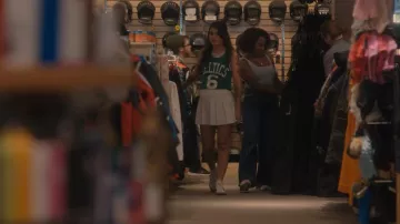 American Apparel Gabardine Tennis Skirt worn by Samantha Fink (Sofia Black-D'Elia) as seen in Single Drunk Female (S02E05)