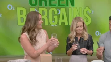 Mare Mare Mock-Neck Sleeveless Dress worn by Monica Mangin as seen in LIVE with Kelly and Mark on  April 20, 2023