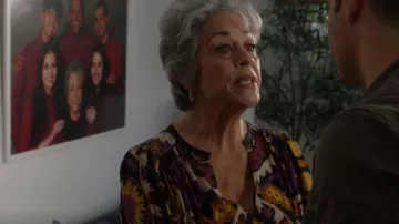 Ba&sh Fi­da Shirt worn by Aunt Josephina 'Pepa' (Terri Hoyos) as seen in 9-1-1 (S06E14)