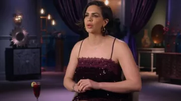 Free People That Girl Sequin Slip Dress porté par Katie Maloney comme on le voit dans Vanderpump Rules (S10E11)