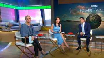 Vanessa Bruno Vanea Top porté par Jennifer Ashton vu dans Good Morning America le 20 avril 2023