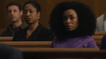 T-shirt Rachel Comey Crop Knit porté par Neff (Alexis Floyd) comme on le voit dans Inventing Anna (S01E01)