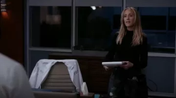 Rag & Bone Knit Mock Turtleneck Sweater worn by Dr. Teddy Altman (Kim Raver) as seen in Grey's Anatomy (S19E16)