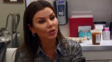 Alice + Olivia Lucette Plaid Belted Mini-Dress worn by Heather Dubrow as seen in The Real Housewives of Orange County (S16E14)