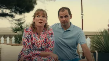 Boden Relaxed Linen Tiered Dress worn by Lynnette (Letty Thomas) as seen in Obsession (S01E04)