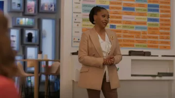 Theory Twist Front Blouse worn by Patricia (Jenifer Lewis) as seen in I Love That for You (S01E07)