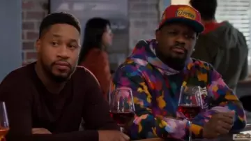 Billionaire Boys Club Canvas Logo Hoodie worn by Sherm Jones (Carl Tart) as seen in Grand Crew (S02E08)